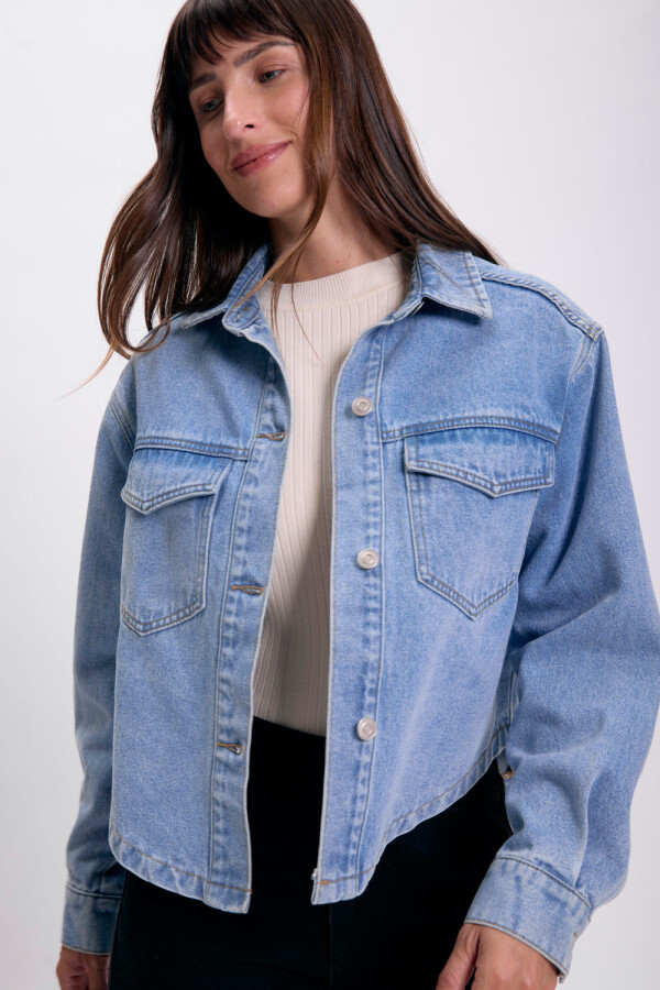 Sobrecamisa jean Azul