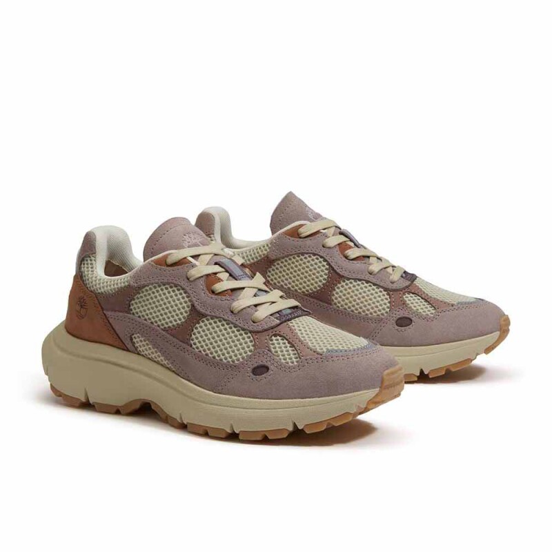 Zapatillas Hazel Lane Low Mujer Lt Beige Mesh W Lt Pink