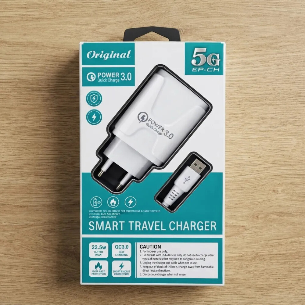 Cargador Usb - Tipo C Para Android Carga Rápida Cargador Usb - Tipo C Para Android Carga Rápida