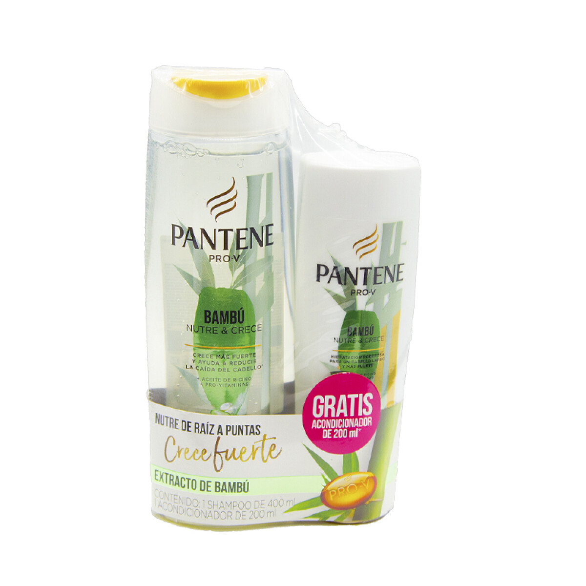 Pack Shampoo 400ml + Acondicionador 200ml PANTENE - Bambú 
