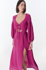 Vestido Tropical Magenta