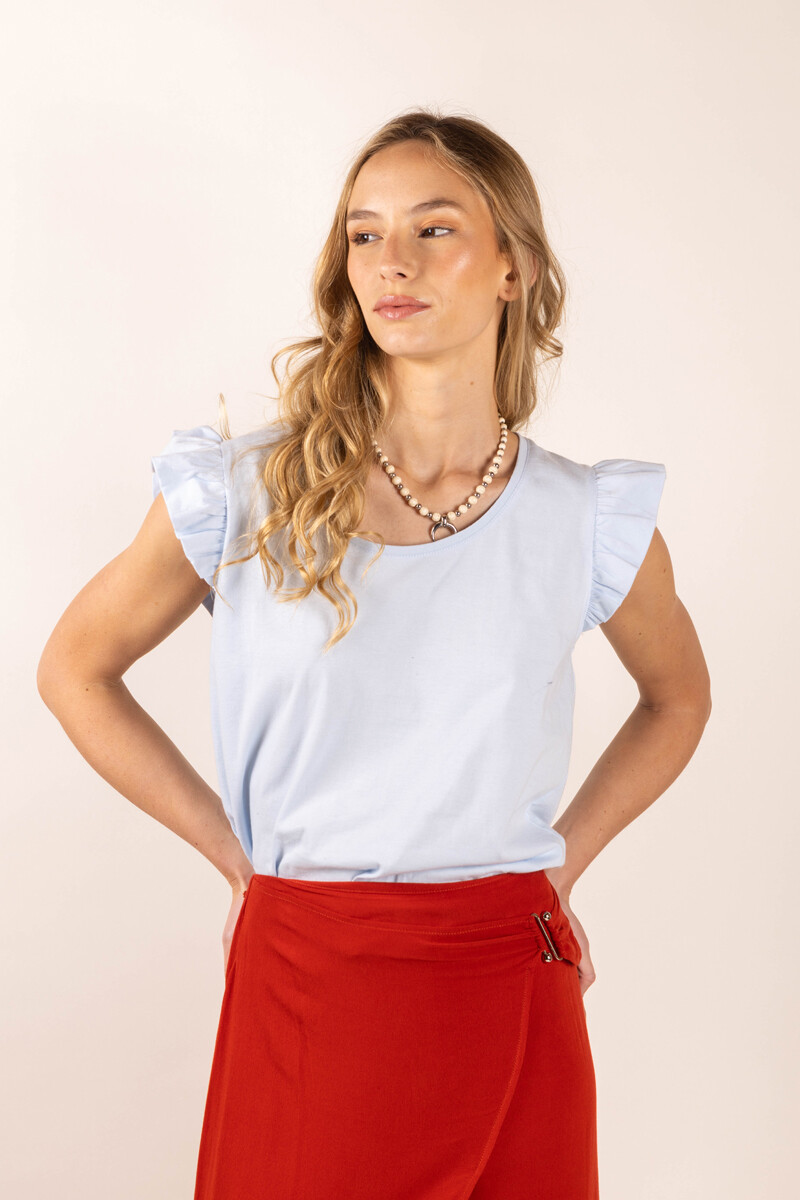 Remera Tara - Celeste 