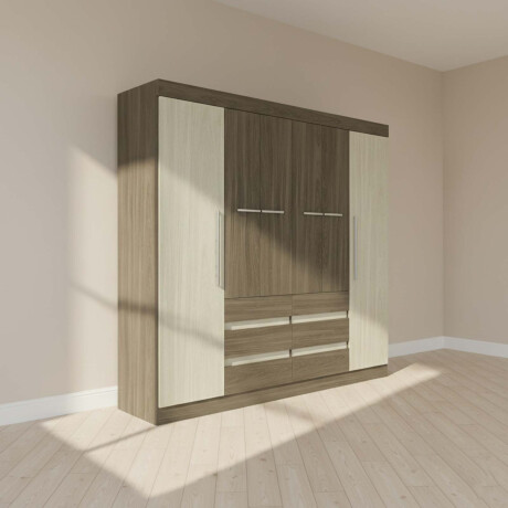 PLACARD VIENA 6 PUERTAS MDP NATURAL-BEIGE BC 2035