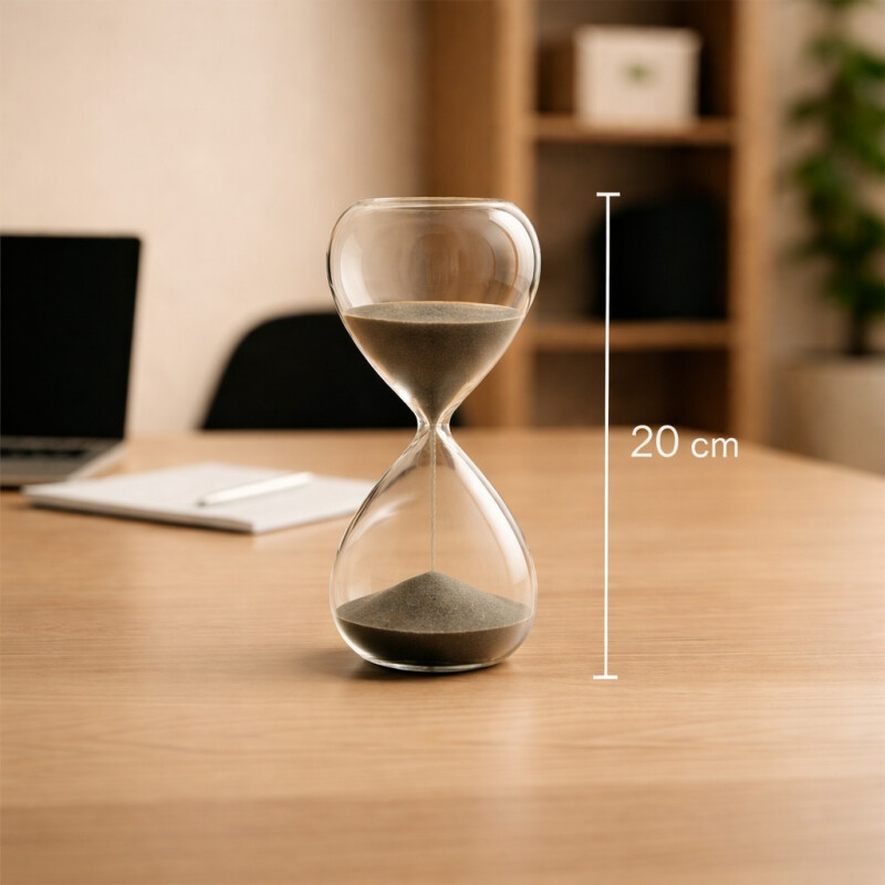 Reloj de Arena Deco 30 Minutos Gris