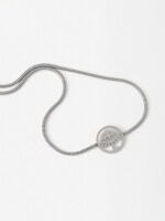Pulsera Ajustable Árbol - Acero Inoxidable plateado