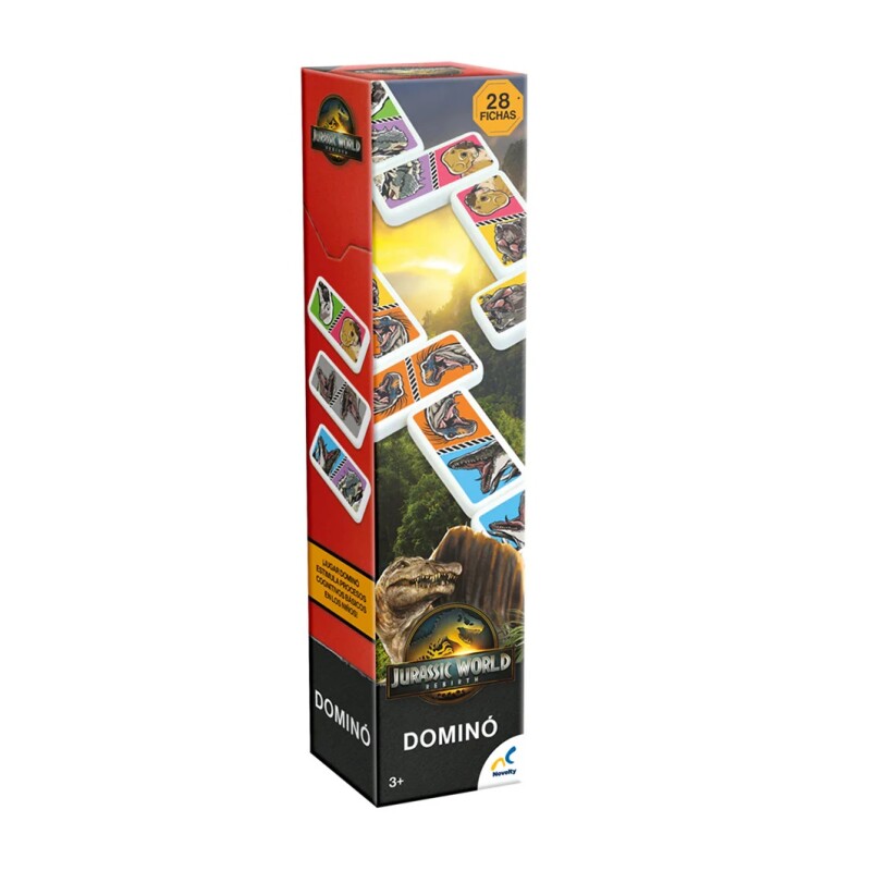 Dominó Mediano – Jurassic World 4 D DOMINÓ MEDIANO JURASSIC WORLD 4 D-4751F