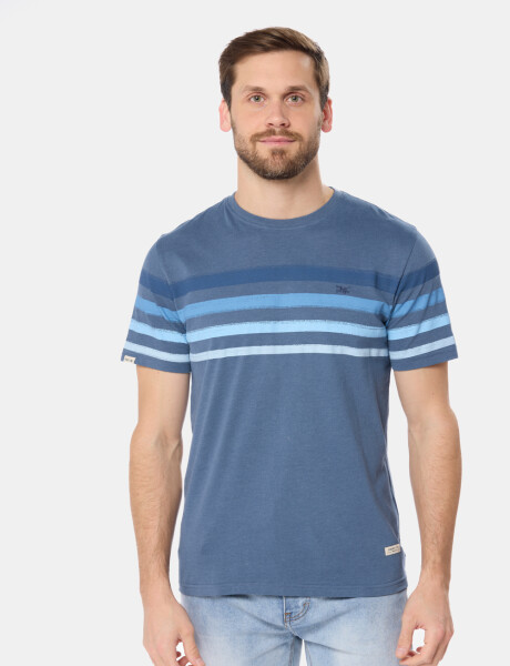 REMERA RAYADA Piedra