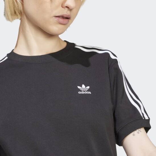 Remera Adidas 3 Rayas Negro