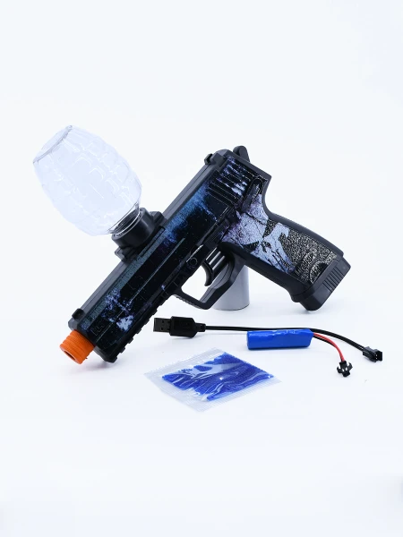 PISTOLA CRAZY CON BALAS CRISTAL NEGRO