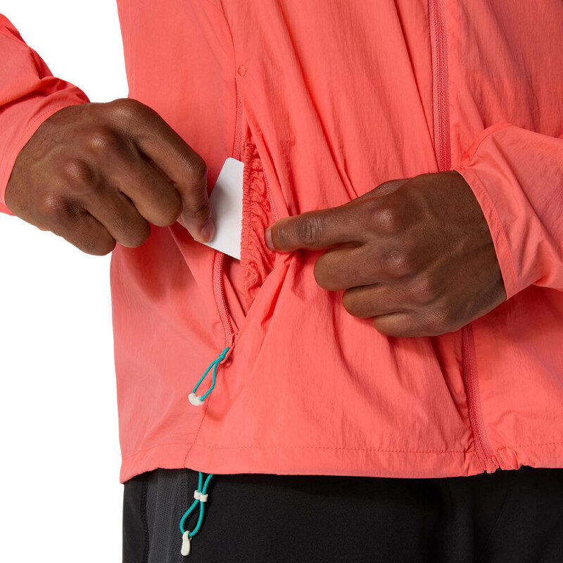 Casaca Running Road Packable Jacket Hombre Coral Reef