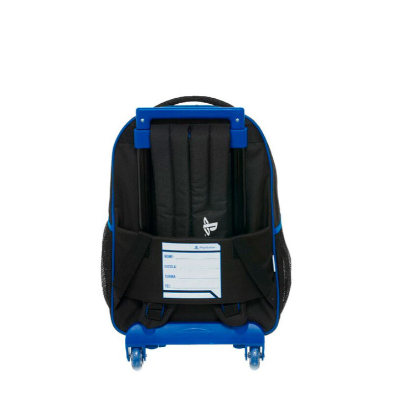 Mochila Play Station Con Carro Negro - Azul