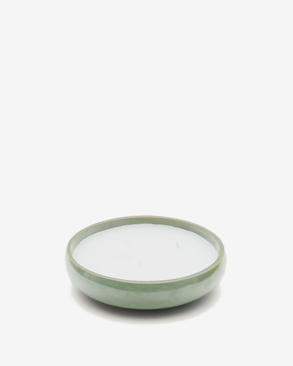 Vela Sapira de cerámica verde Ø 21 cm