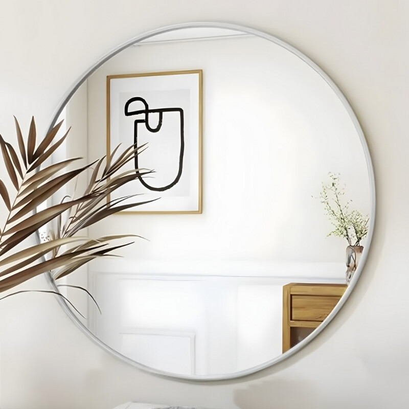 Espejo redondo D40 cm BLANCO