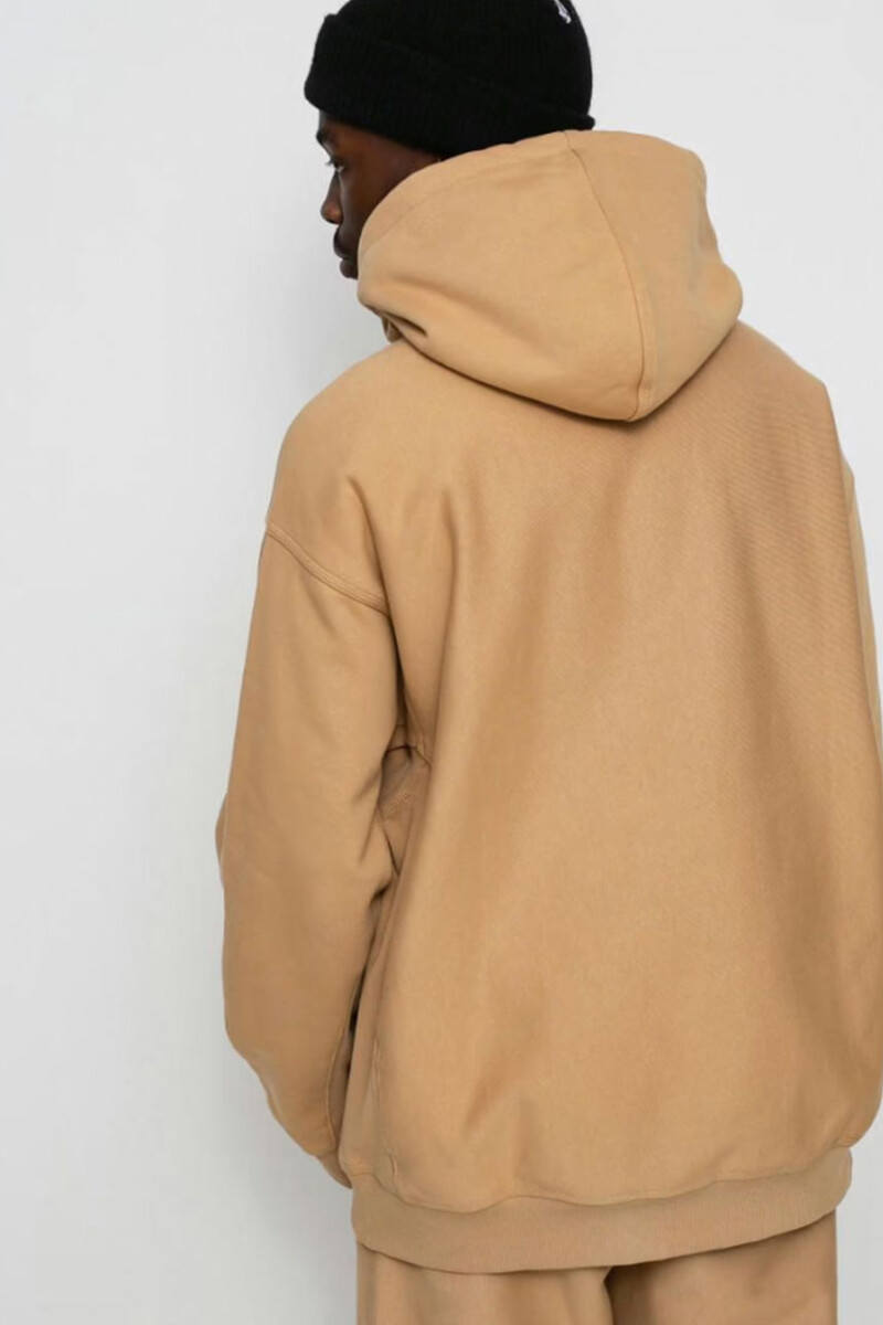 Hooded American Script Sweat Marron