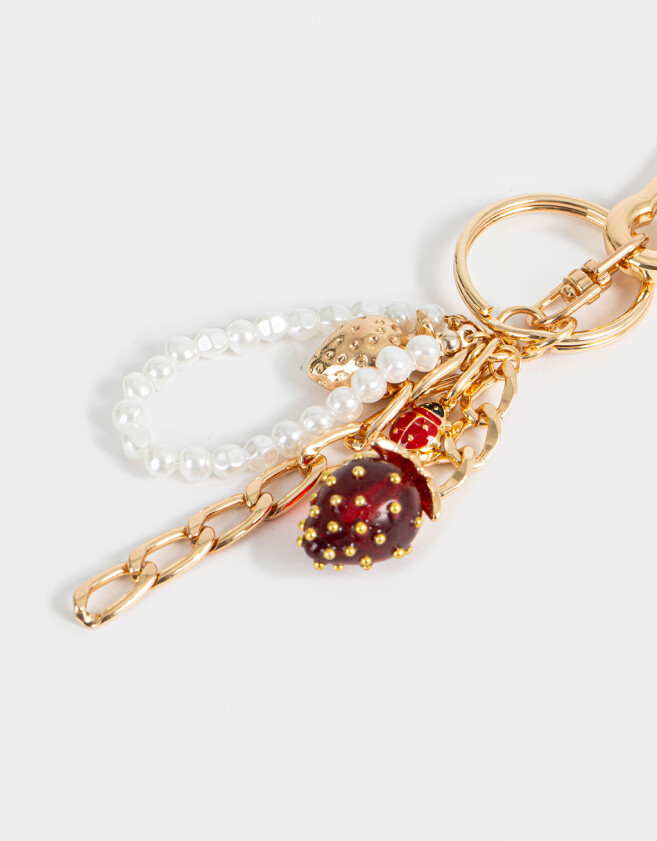 Llavero Metal Llavero Y Charm Multidijes - Dorado