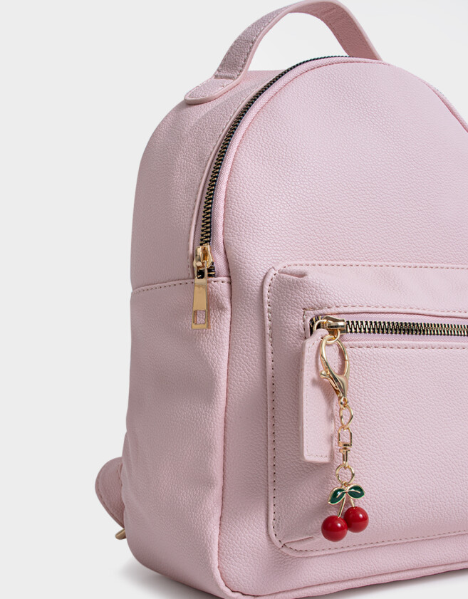 Mochilas Urbanas Romántico Mochila Con Llavero Cherry - Rosa Viejo