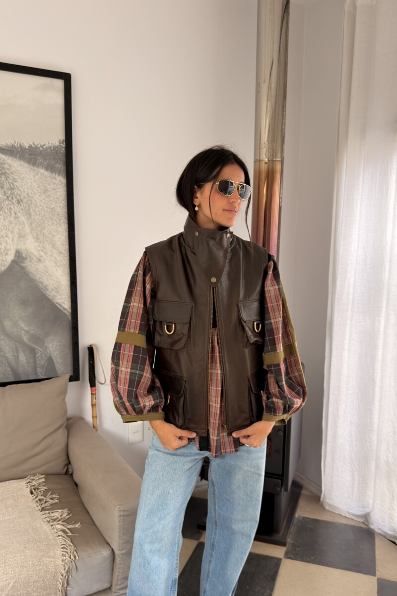 Triangle Vest Brown
