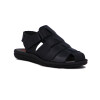 Country Sandalia Hombre Franciscana C/ Pulsera Y Velkro Negro