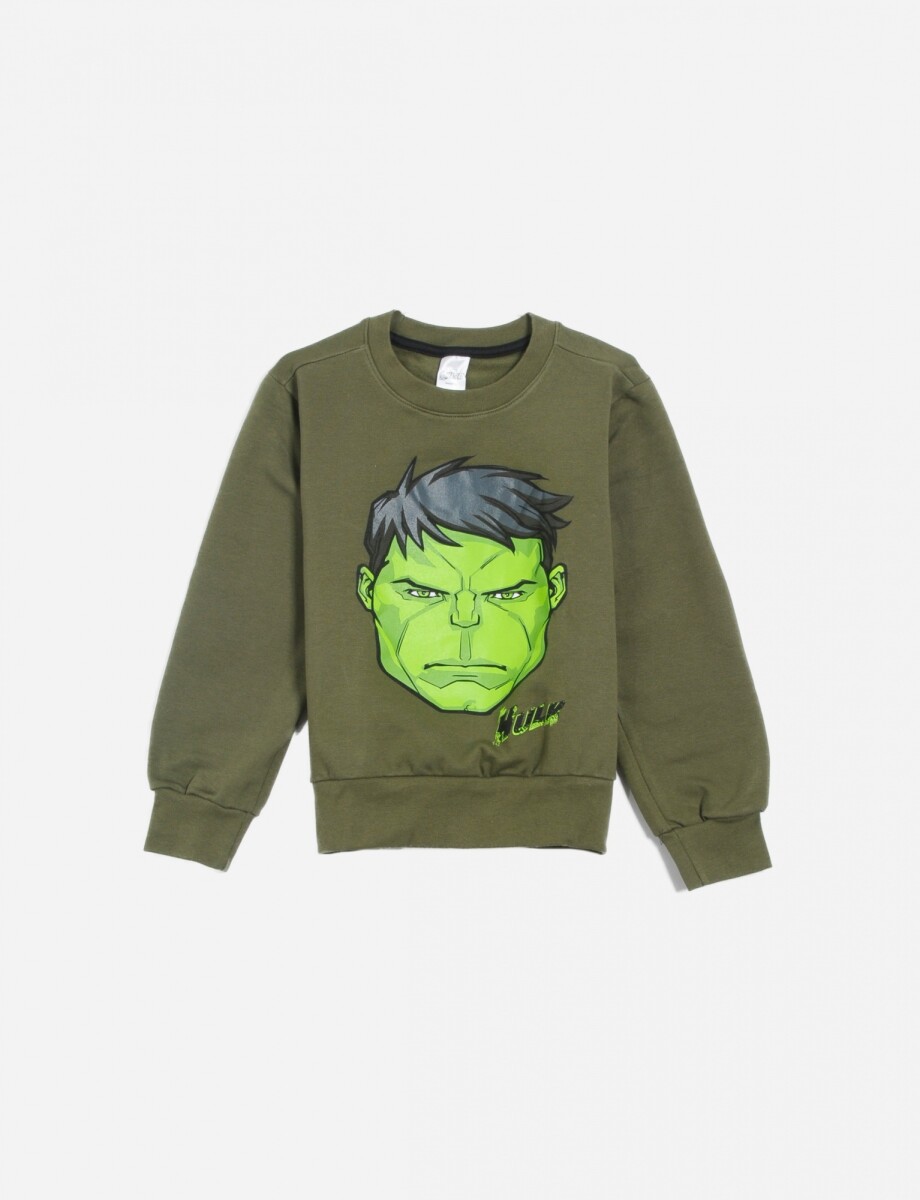 Buzo niño Marvel - VERDE MILITAR 