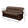 Sofa Turquia 3 Cuerpos Pu Marron Sofa Turquia 3 Cuerpos Pu Marron