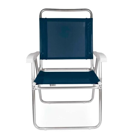 Reposera Alta Plegable en Aluminio Mor Master Plus Fashion Azul Marino