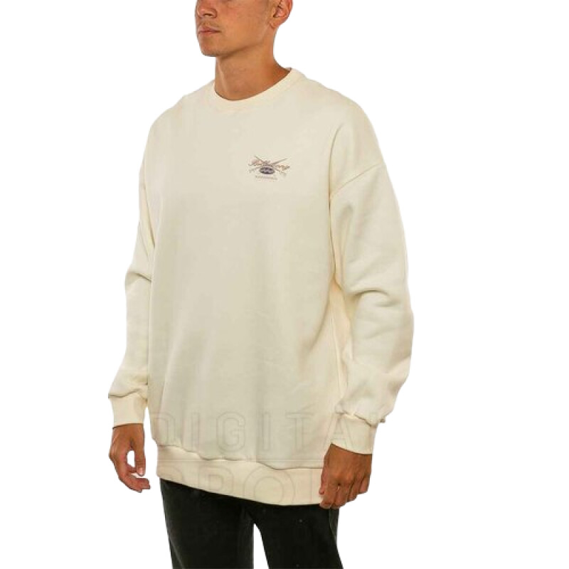 Buzo Billabong New Company Over Crew - Beige Buzo Billabong New Company Over Crew - Beige