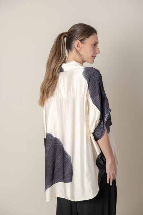 CAMISA HOJA Negro