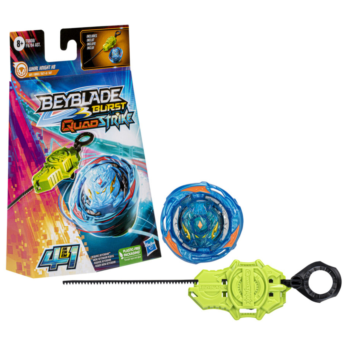 Set Beyblade Burst Whirl Knight K8 Lanzador + Trompo 