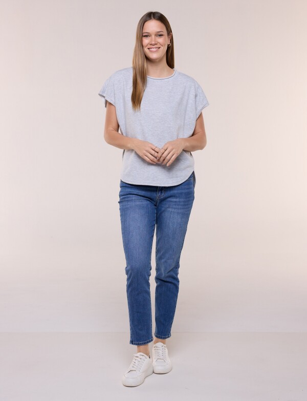 Remera De Algodón Dolman GRIS
