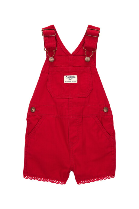 Enterito corto de sarga, con ribete de encaje Sin color