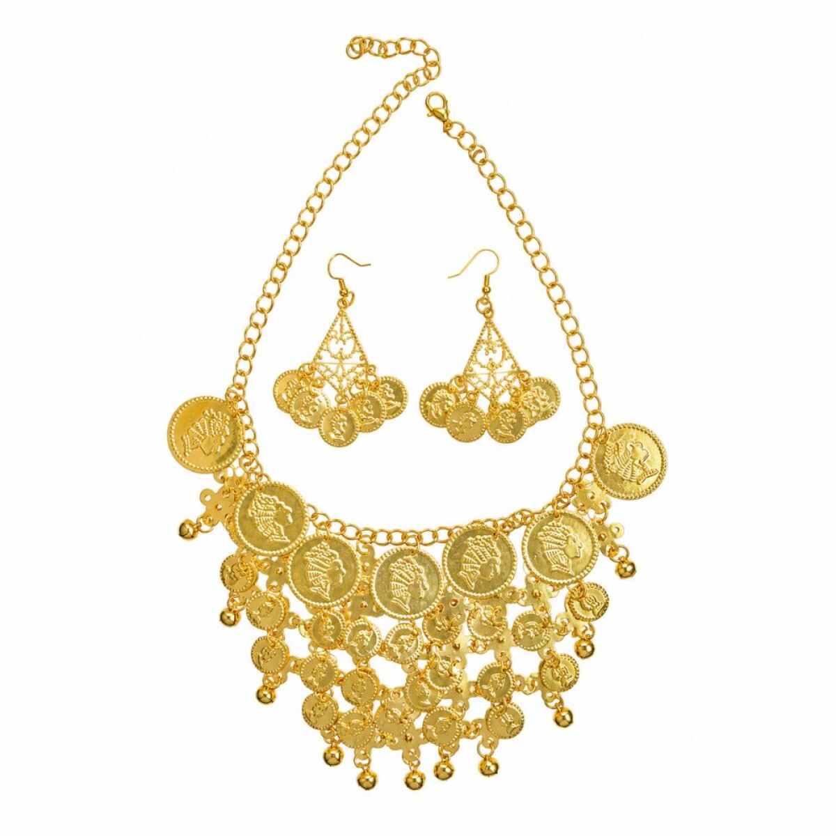 COLLAR CON MONEDAS Y CARAVANA - Collar Con Monedas Y Caravana 