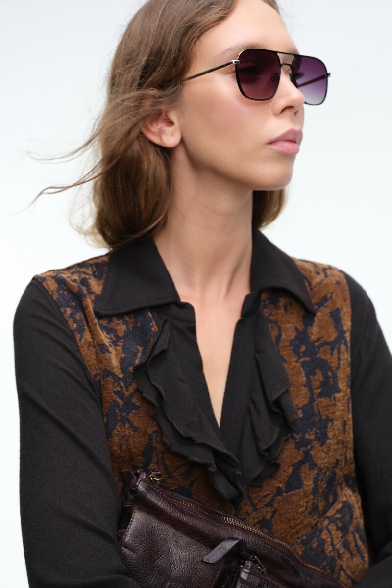 CHALECO JACQUARD Camel