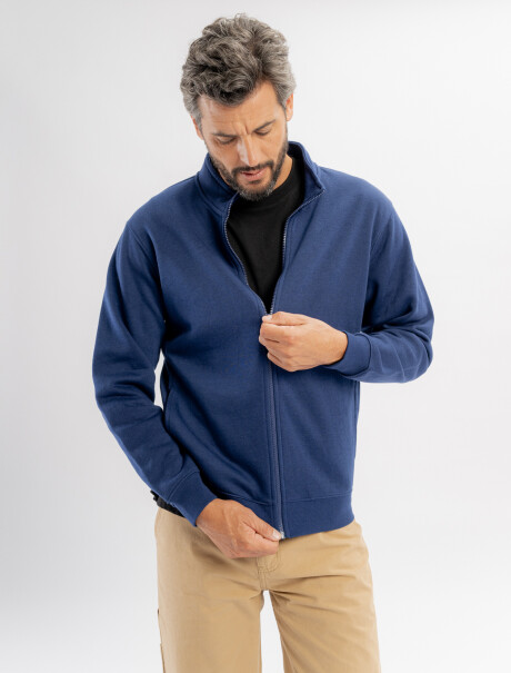 Campera felpa Marco azul marino