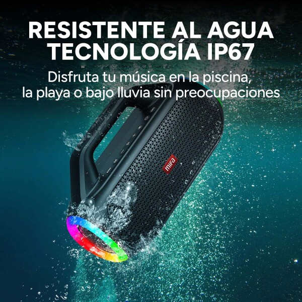 Parlante Bluetooth Portátil Mifa Inalámbrico IP67 60W Wildbox Color Negro