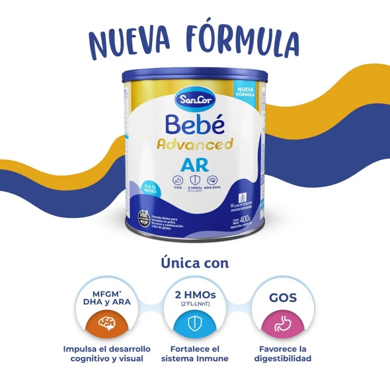 Sancor Bebé Advanced Ar 400 Grs. Sancor Bebé Advanced Ar 400 Grs.