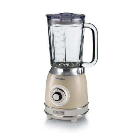 LICUADORA GLASS VINTAGE 1-5-LITROS NATURAL-BEIGE ARIETE 583, BEIGE