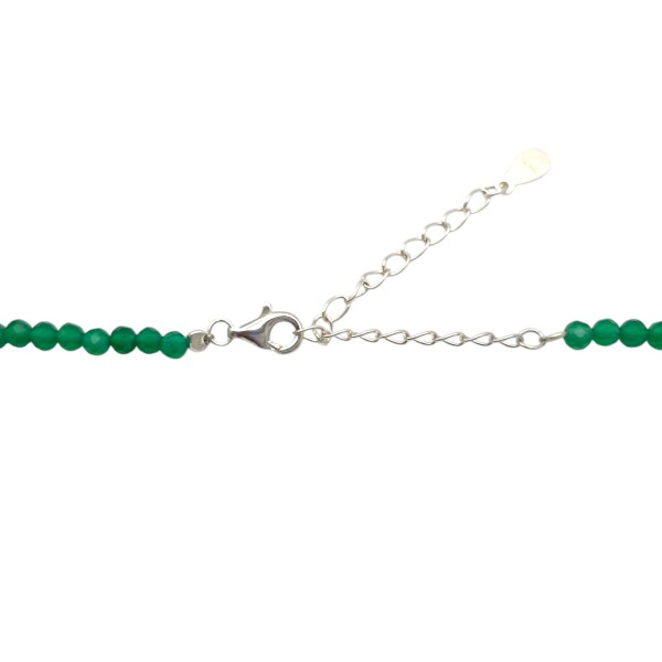 Conjunto collar de Ágata verde y perla barroca - Plata 925 - Piedra Ágata verde y perla - CJ3083 Conpiedra