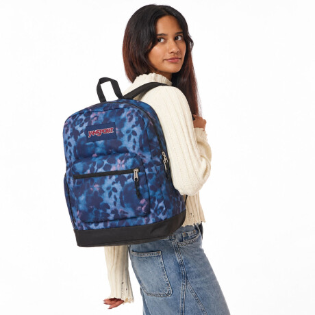 Mochila Escolar p/ Laptop Jansport Cross Town Plus Original Navy Purple Pink