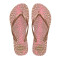 Sandalias de Mujer Havaianas Slim Animals Rosa - Dorado