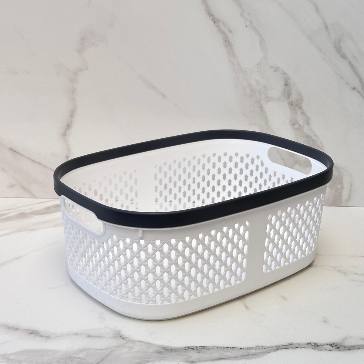 Canasto Organizador Polipropileno Alto 14cm x Ancho 25cm x Largo 37cm 