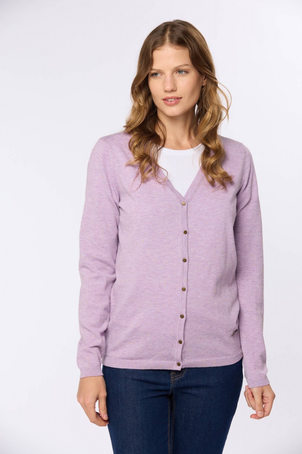 CARDIGAN CLÁSICO Lila