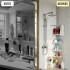 Estante Para Baño Mueble Esquinero Barral Organizador Ducha Toallero Imback HBA001 Estante Para Baño Mueble Esquinero Barral Organizador Ducha Toallero Imback HBA001