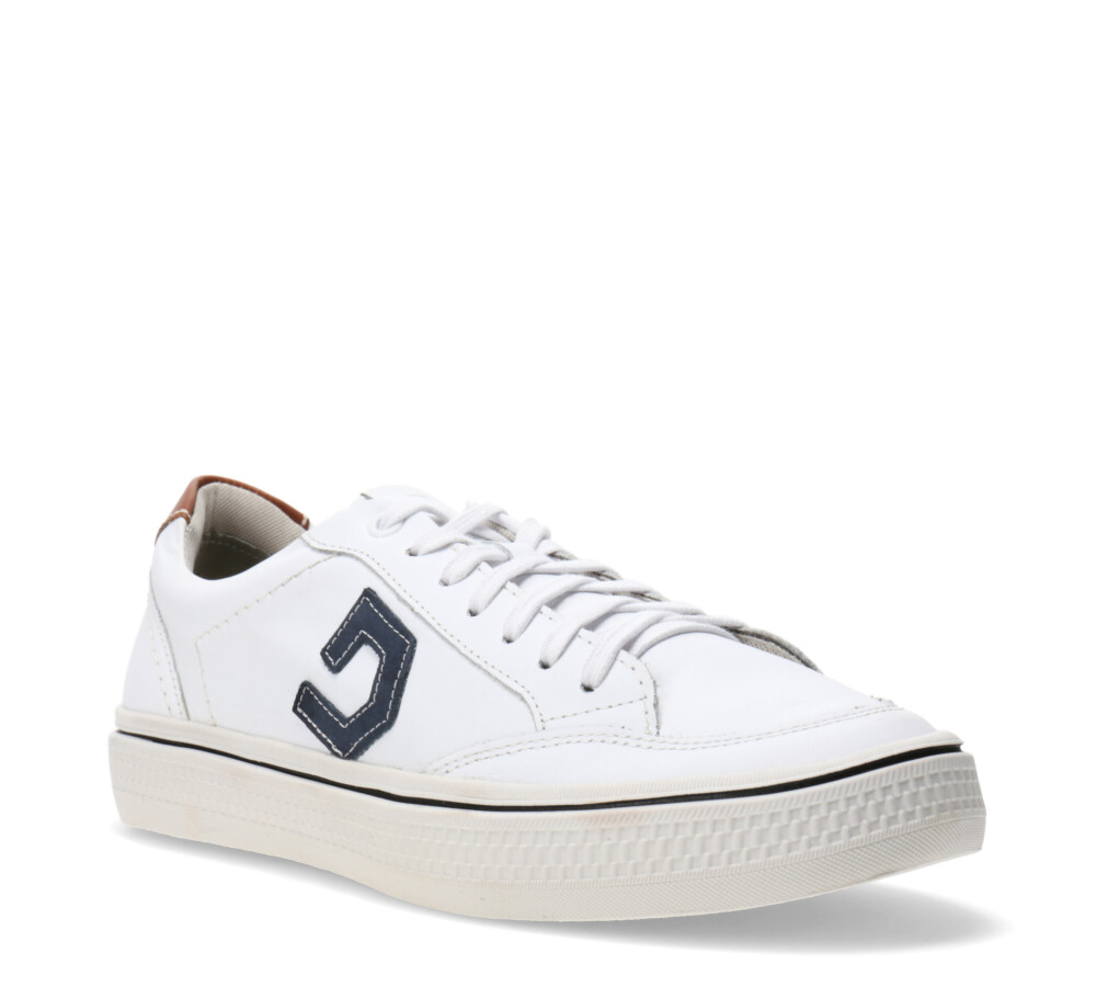 Deportivo YANE acordonado casual BLANCO/AZUL JEANS