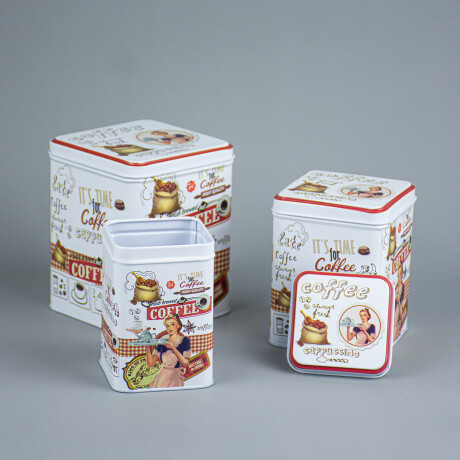 Set x3 latas vintage Coffee Cappuccino Sc