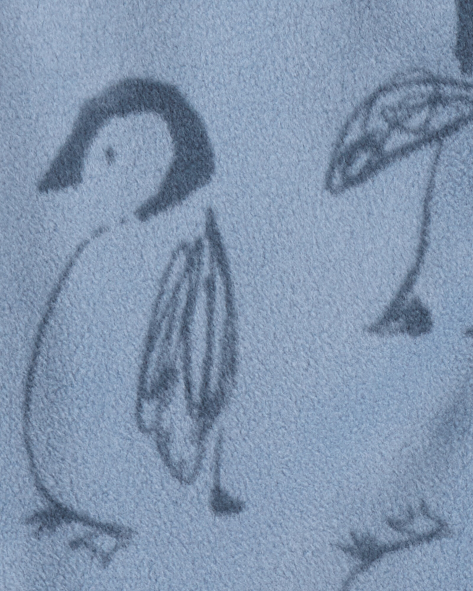 Campera de micropolar, diseño pingüinos Sin color