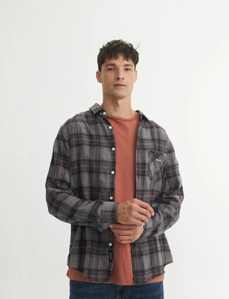 Camisa Trel Dark Grey