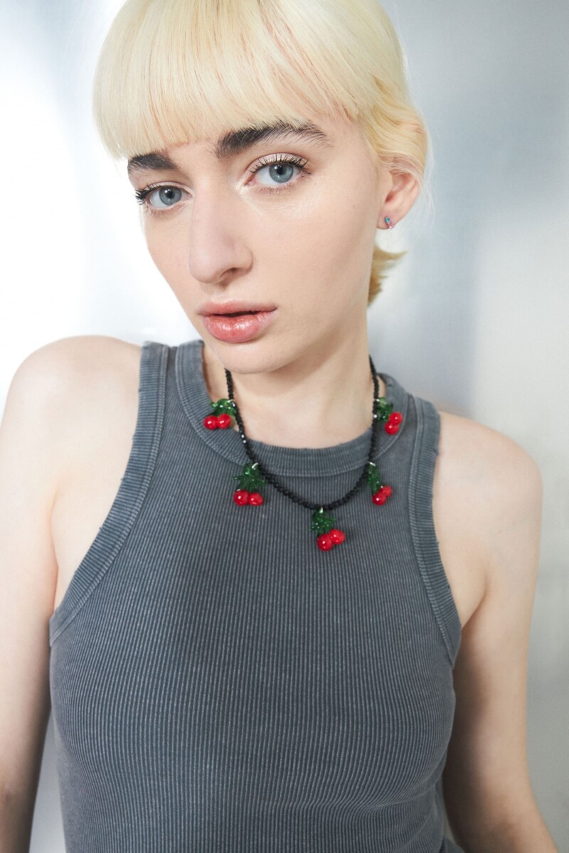 Collar cherry - negro 