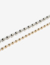 Collares Cortos Metal Set De Collares Biplating - Combinacion Bicolor