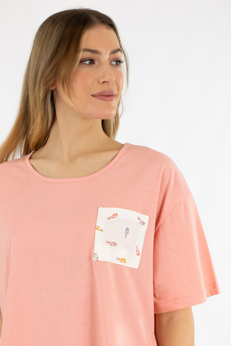 Pijama lobster pantalon Rosa coral