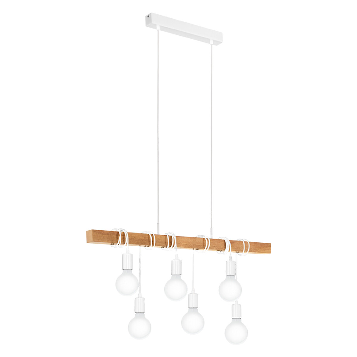 Lámpara colgante madera portal. blancos TOWNSHEND - EG3210 
